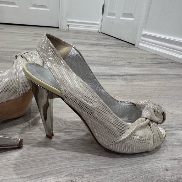 Guillaume Hinfray Silver slingback - Picture 10 of 10